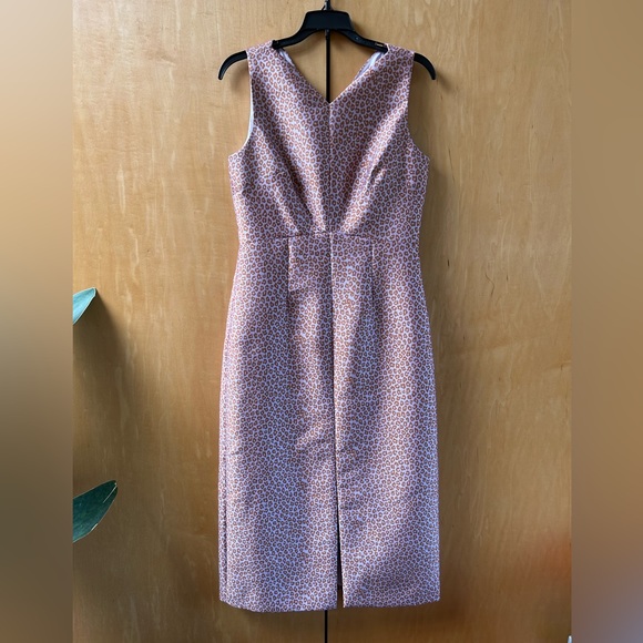 KATE SPADE FLORA LEOPARD MIDI DRESS SIZE 6 - Picture 3 of 9